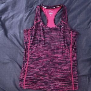 Nike Pink Fitted Tank Top